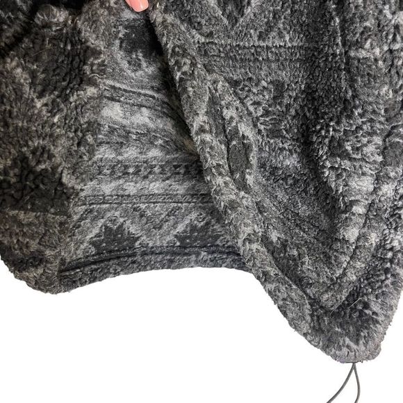 Woolrich Sweater Mens Size XL Rare Aztec Sherpa Fuzzy 1/4 Zip Pullover Gray - Picture 10 of 14